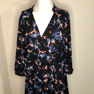 Lush Black Floral Dress